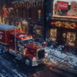 coca cola truck on the street